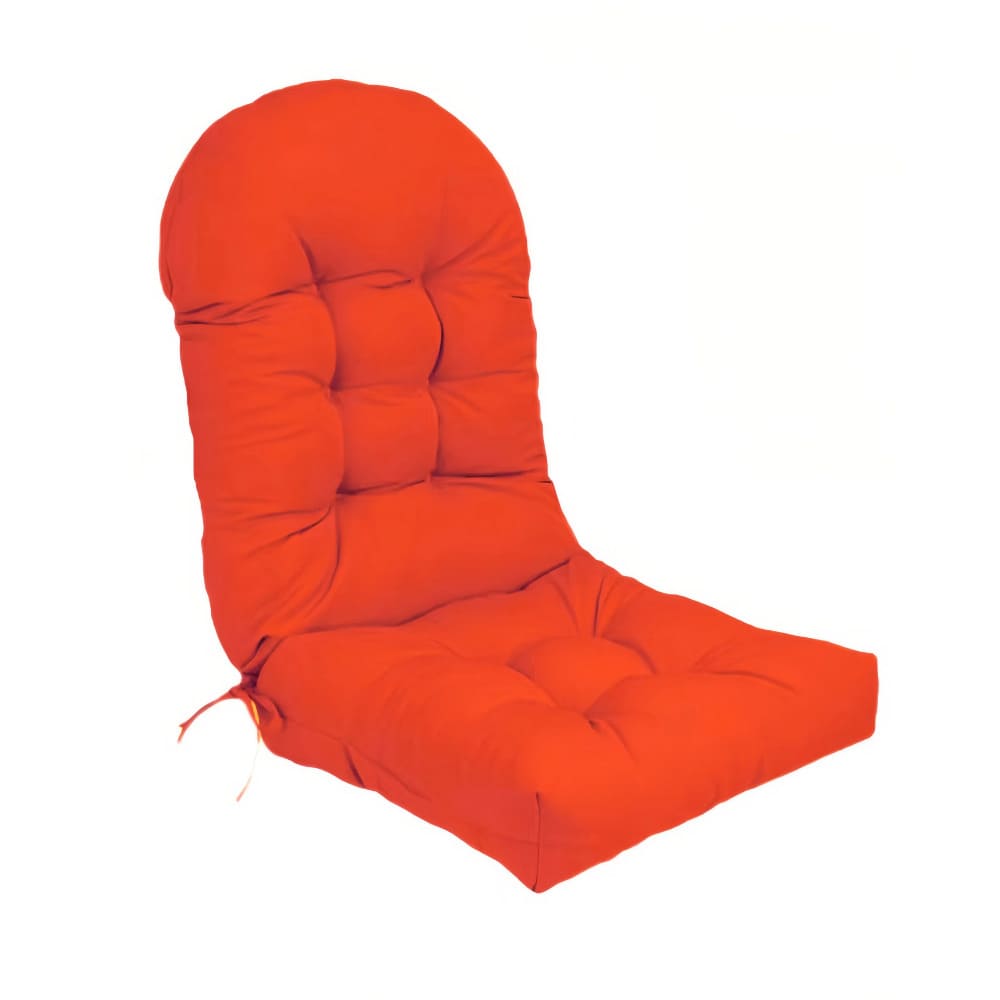 Red chair cushion on a white background