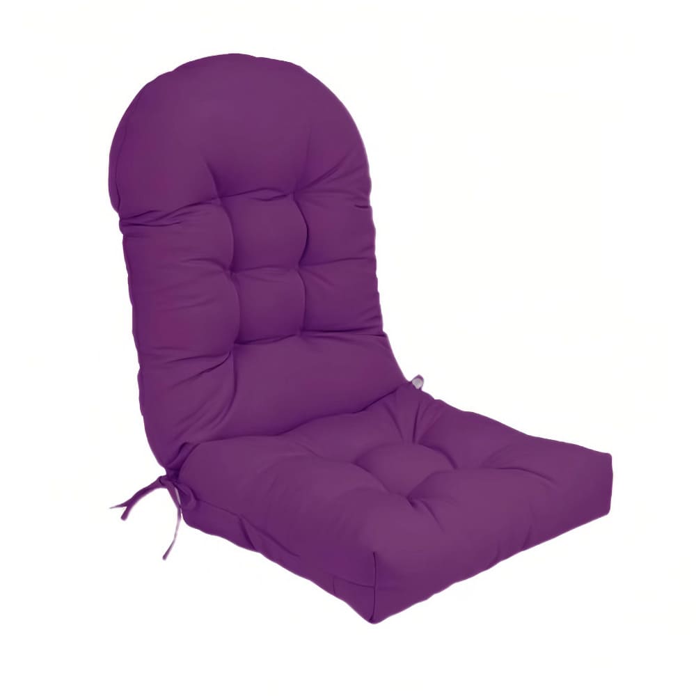 Purple chair cushion on a white background