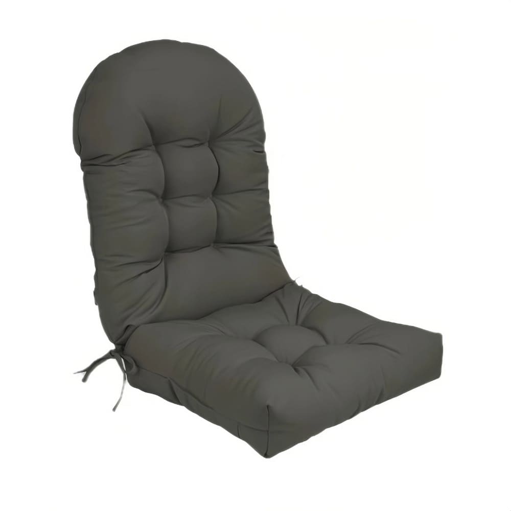 Gray chair cushion on a white background