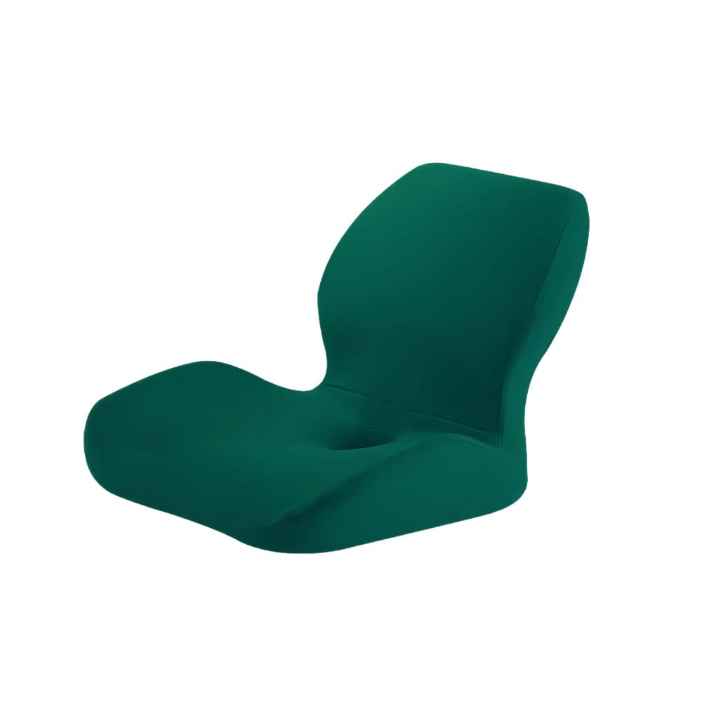 Green chair on a white background