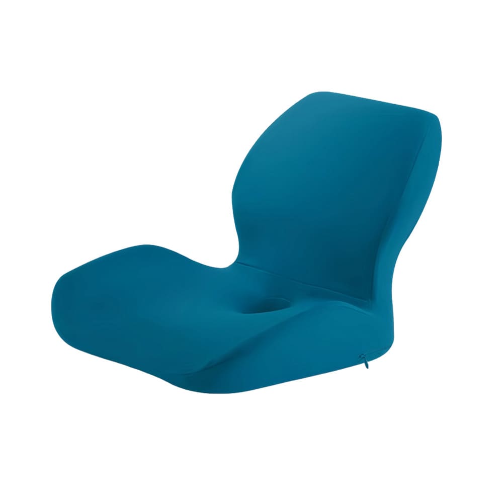 Blue chair on a white background