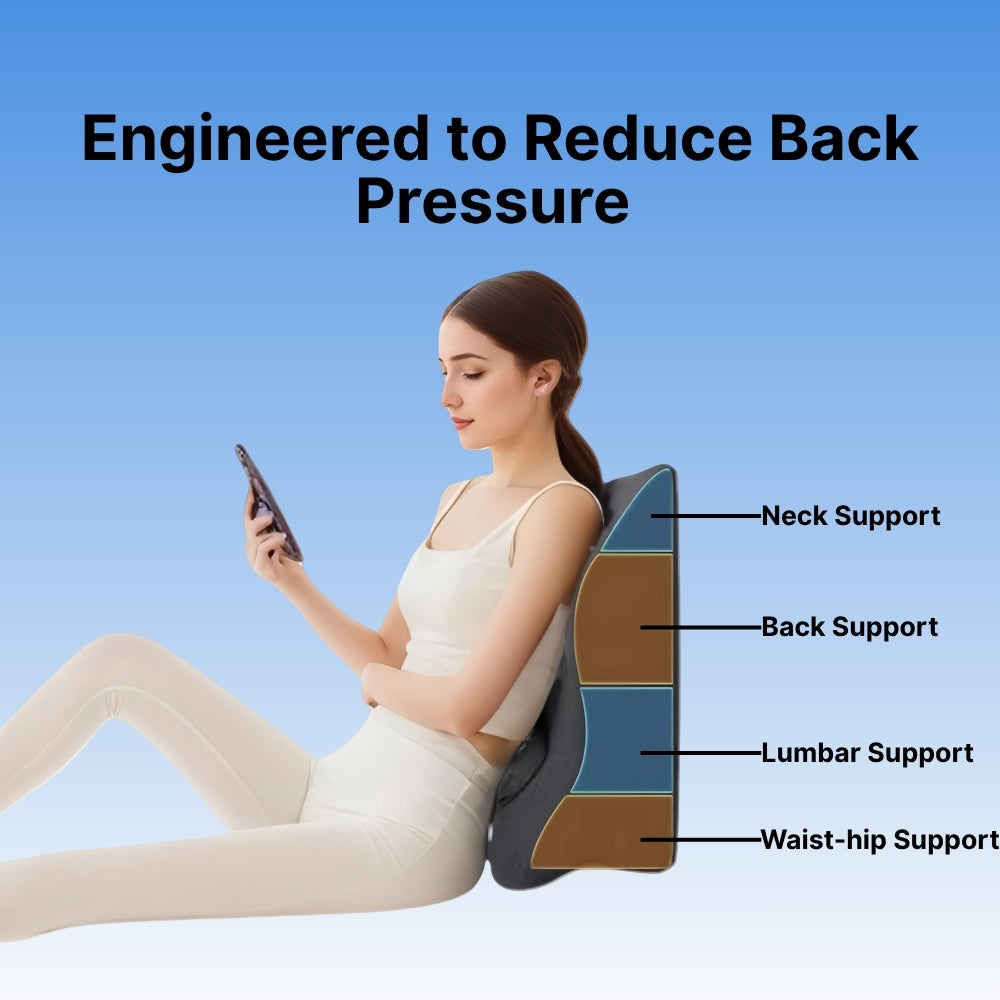 Byeche™ Ergonomic Face Down Pillow for Sleeping, Reading & Phone Use