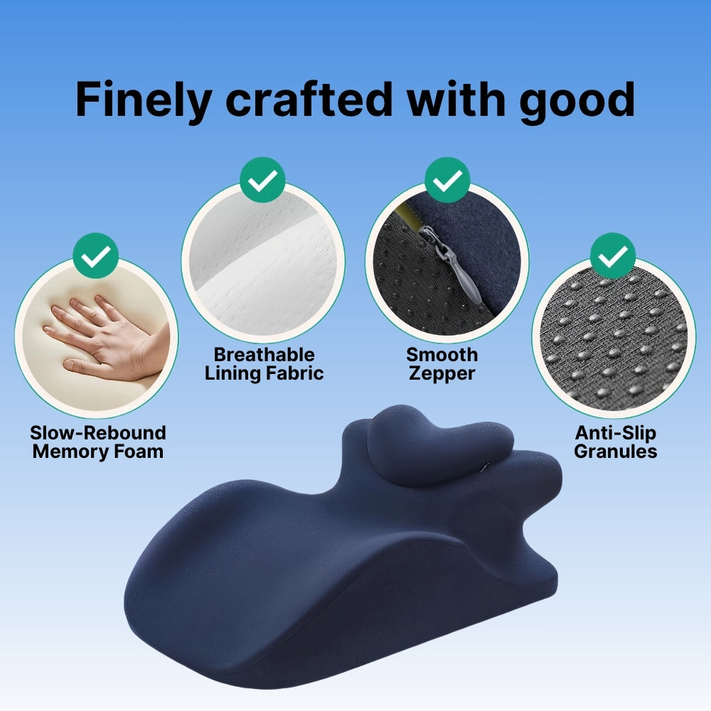 Byeche™ Ergonomic Face Down Pillow for Sleeping, Reading & Phone Use