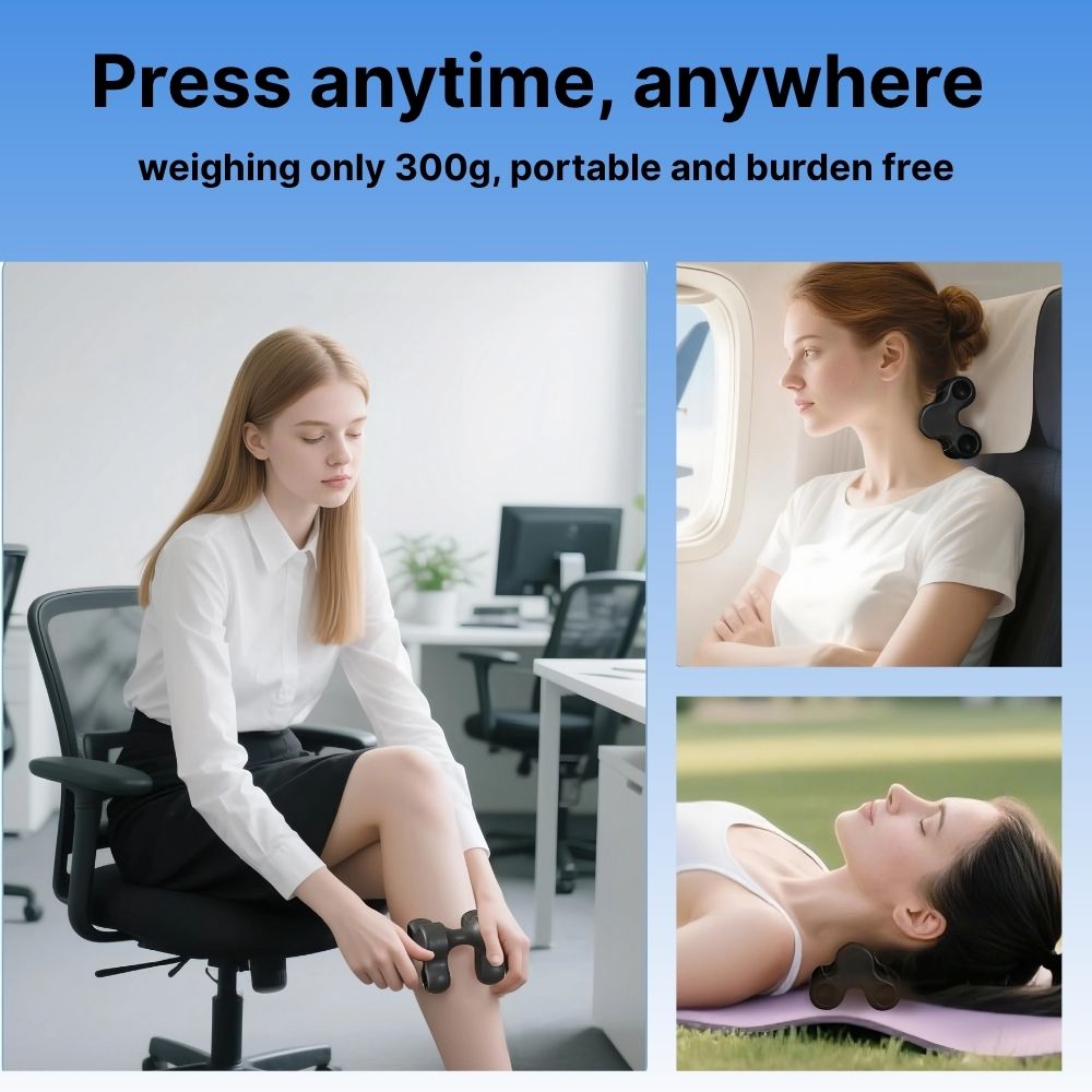 Byeache™ Occipital Release Neck & Back Massager – Manual Pressure Point Tool for Deep Tissue Pain Relief