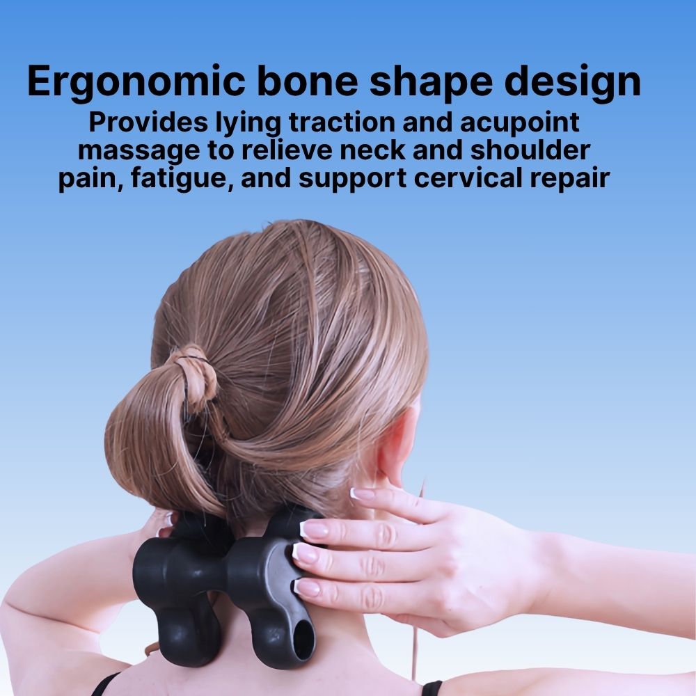 Byeache™ Occipital Release Neck & Back Massager – Manual Pressure Point Tool for Deep Tissue Pain Relief