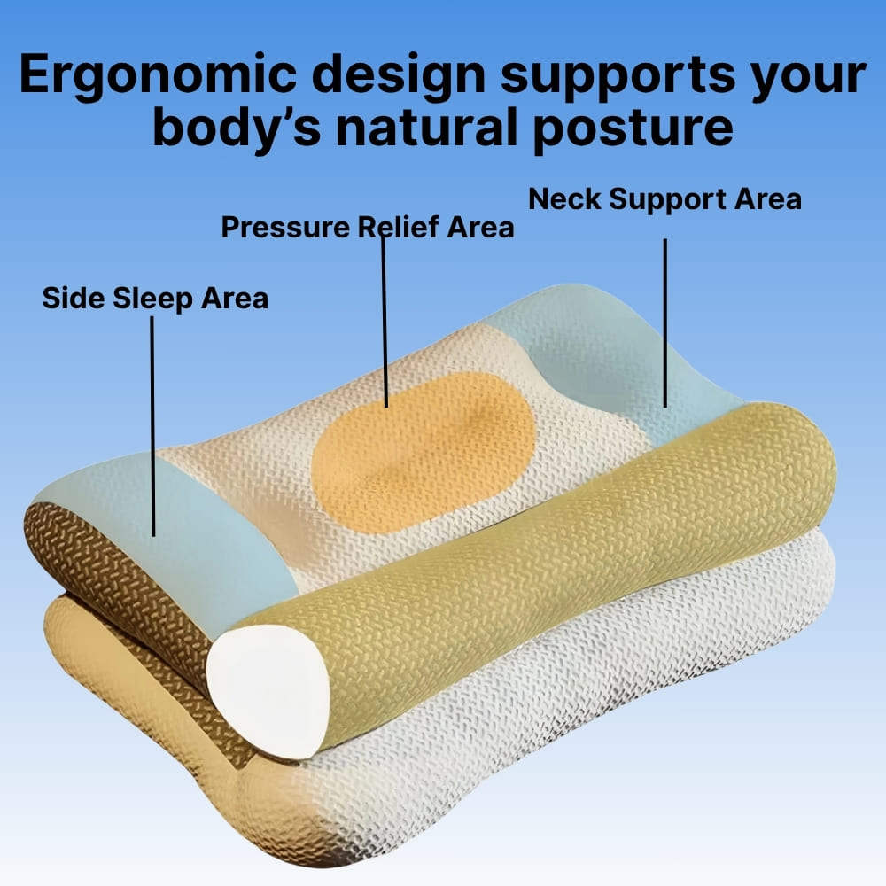 Byeache™ Orthopedic Cervical Pillow – Neck Support, Pain Relief & Snore Reduction for All Sleep Positions