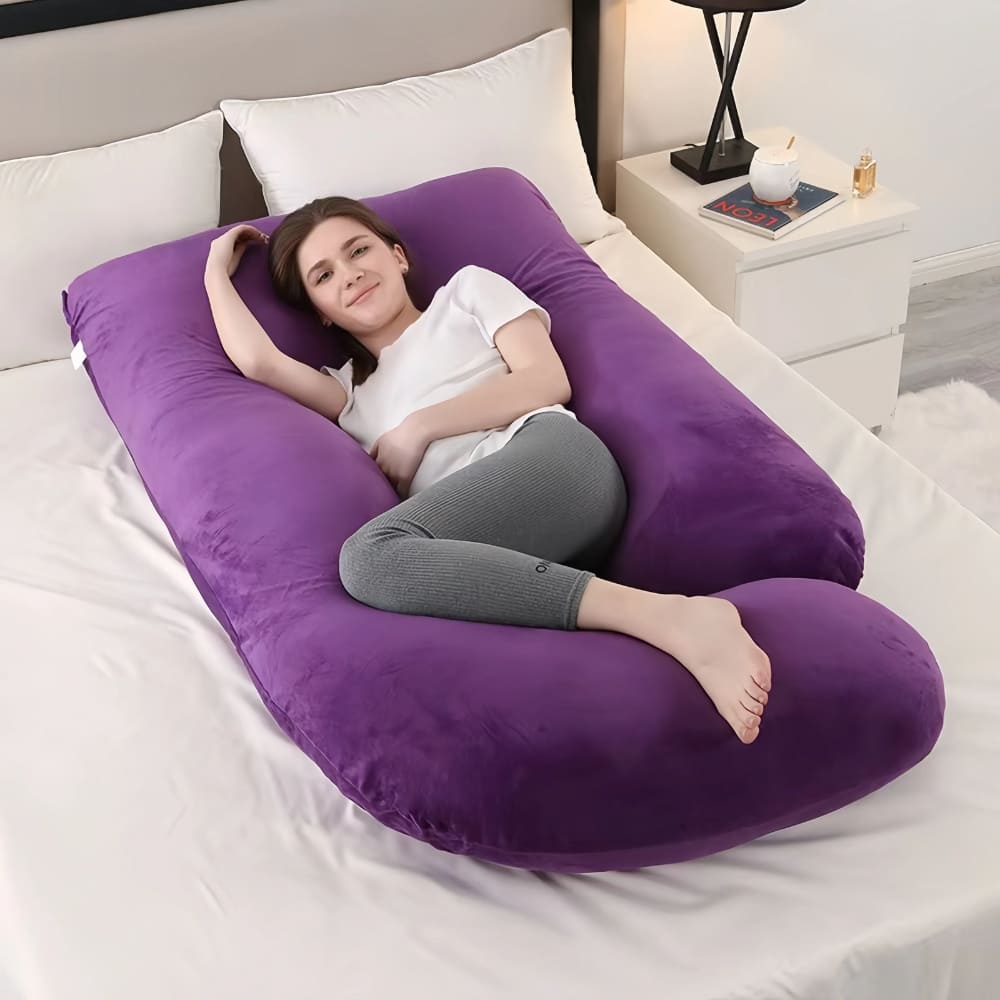 Pregnancy Pillow for Sleeping – U-Shaped Full Body Support Pillow