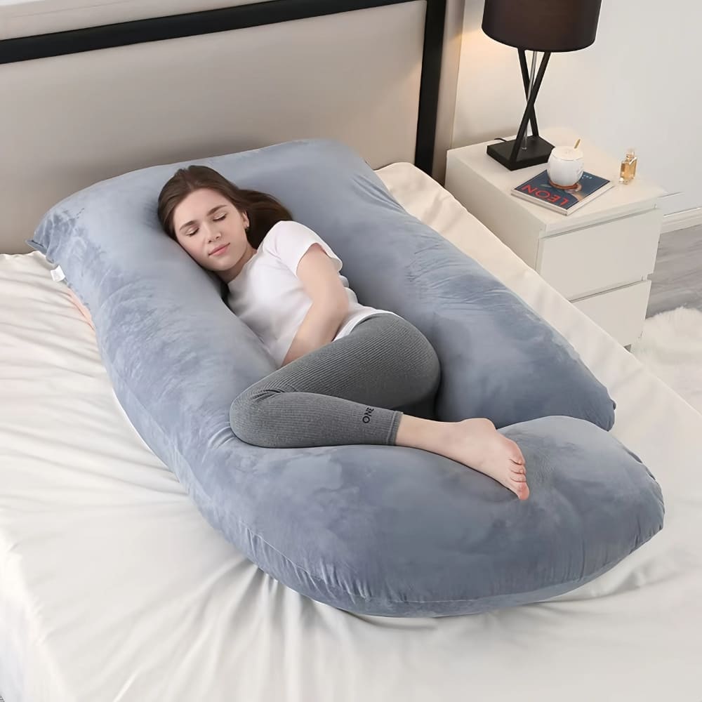 Pregnancy Pillow for Sleeping – U-Shaped Full Body Support Pillow