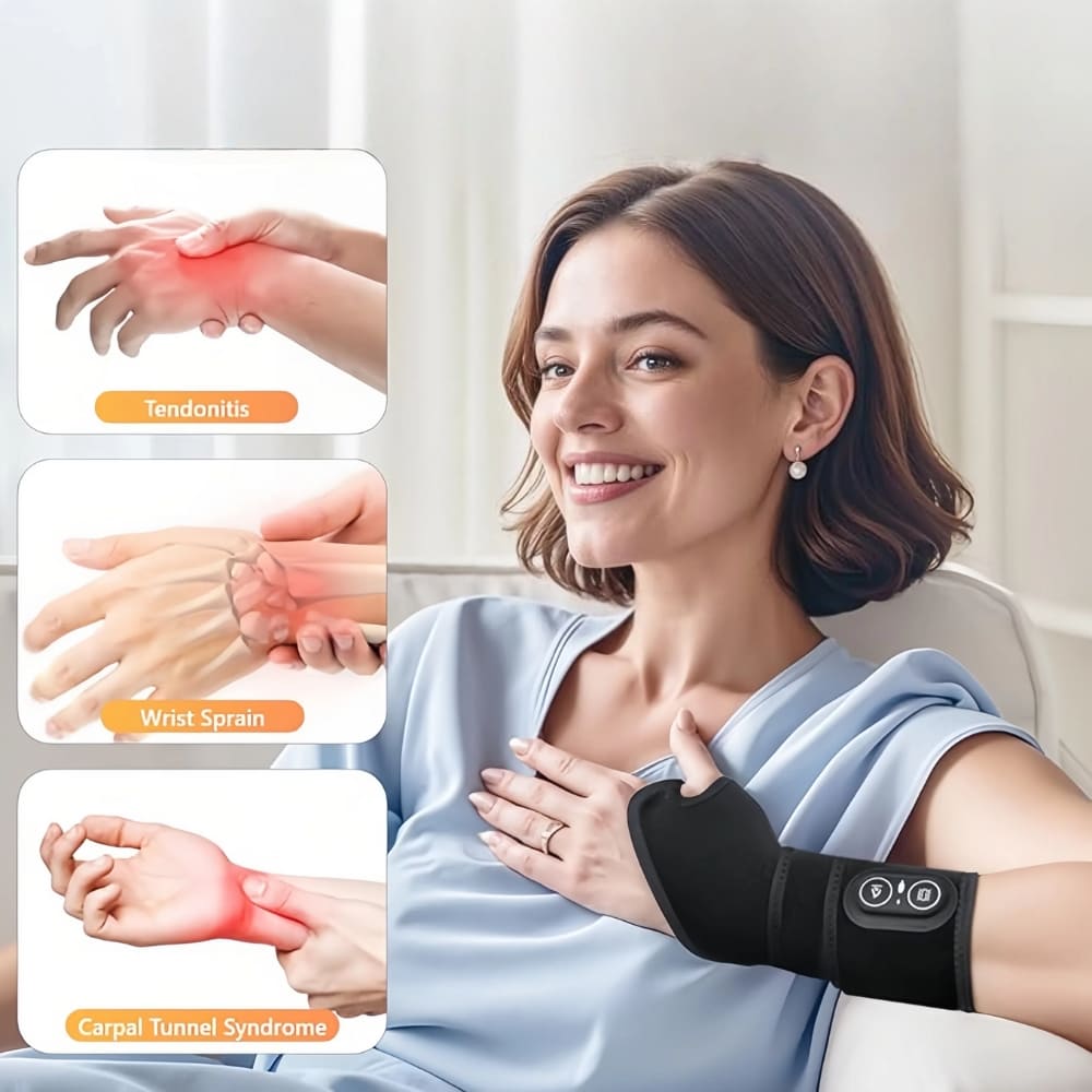 Byeache™ Wireless Hand & Wrist Heat Wrap for Pain Relief