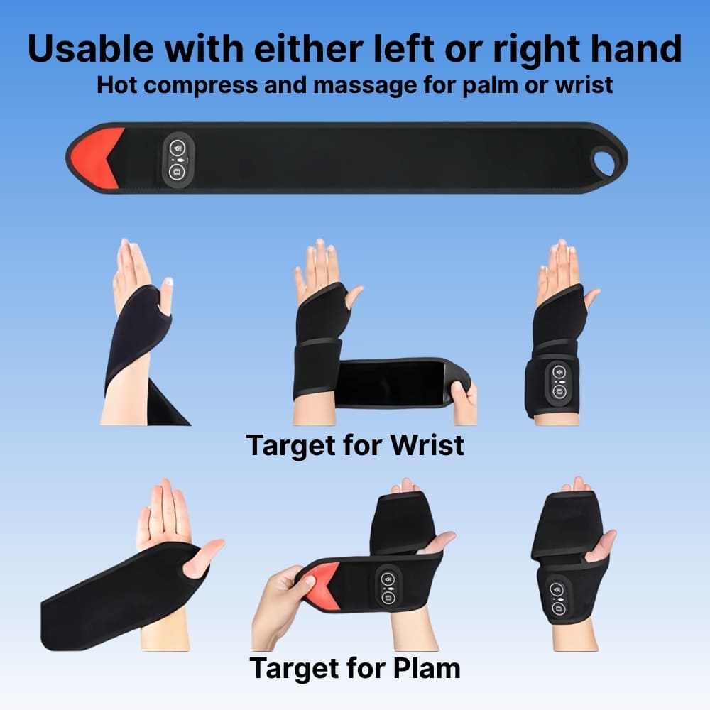 Byeache™ Wireless Hand & Wrist Heat Wrap for Pain Relief