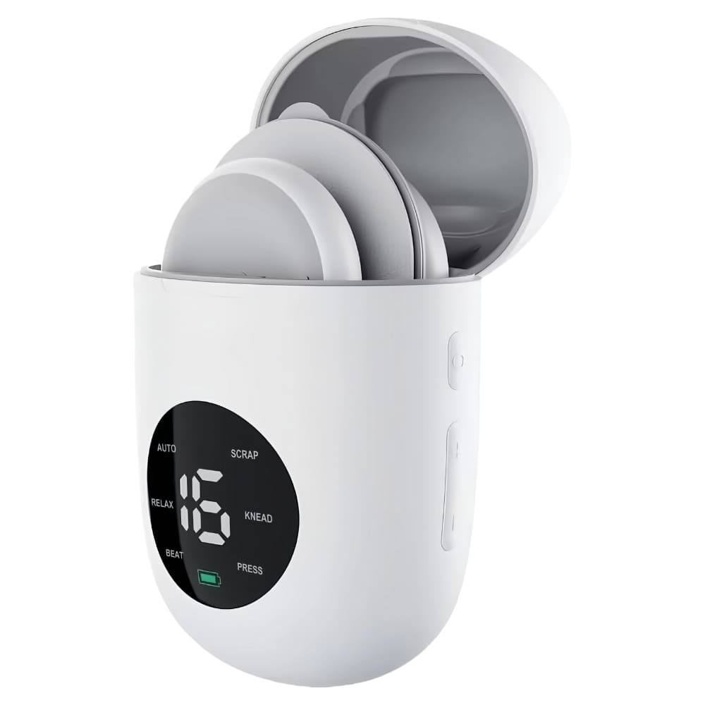 Byeache™ Wireless TENS Unit with LCD Display & Charging Box – Portable Muscle Stimulator for Pain Relief