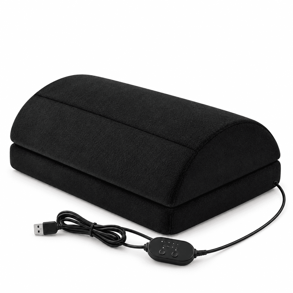 Byeache Double-Layer Heated Footrest