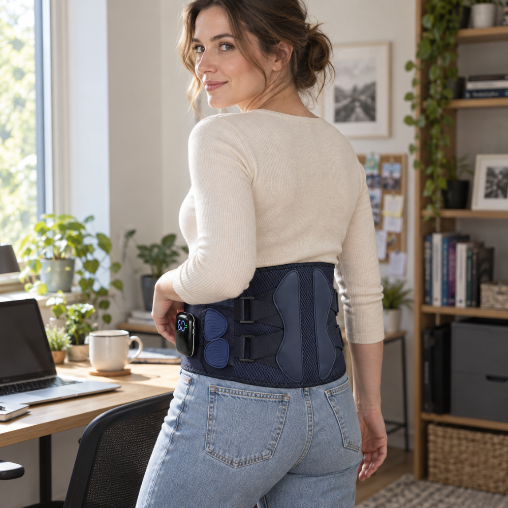 Byeache™ Heated Vibrating Lumbar Support Belt