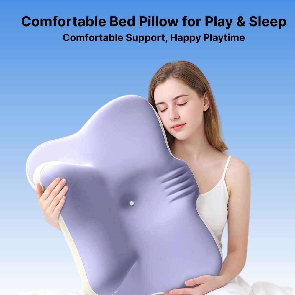 Byeache™ 2-in-1 Ergonomic Wedge Pillow for Reading & Sleeping