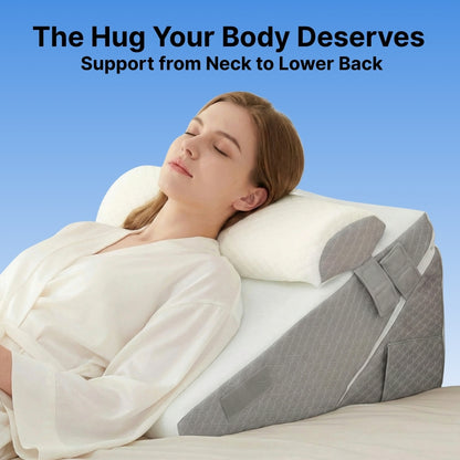 Byeache™ 3-Piece Adjustable Orthopedic Wedge Pillow Set