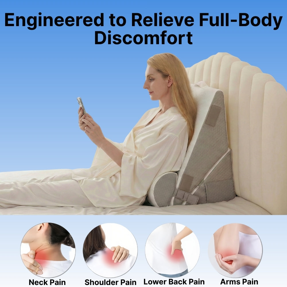 Byeache™ 3-Piece Adjustable Orthopedic Wedge Pillow Set