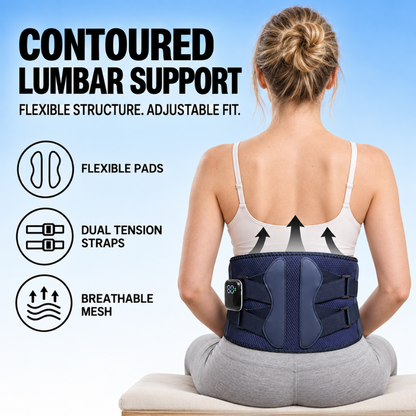 Byeache™ Heated Vibrating Lumbar Support Belt