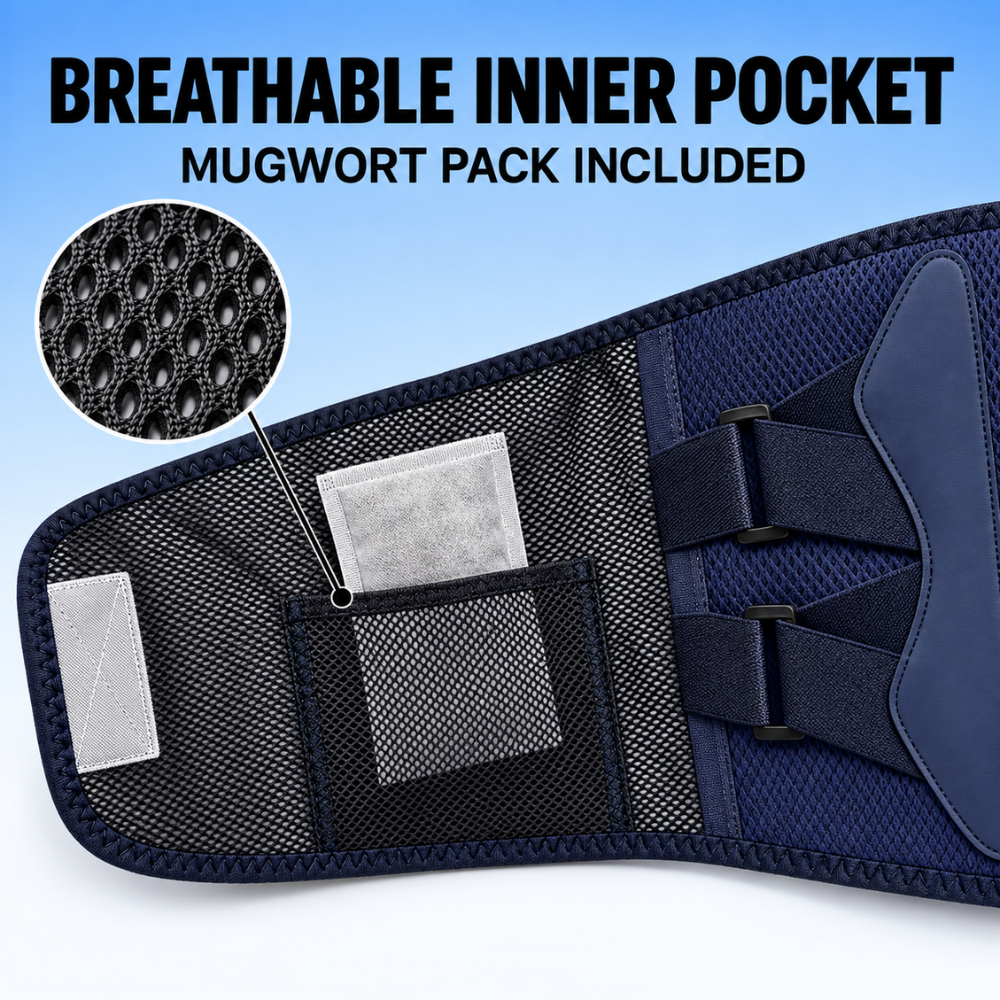 Byeache™ Heated Vibrating Lumbar Support Belt