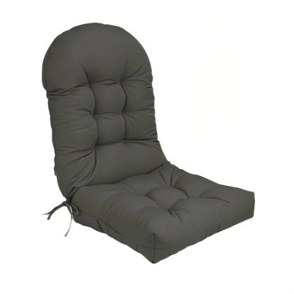 Gray chair cushion on a white background