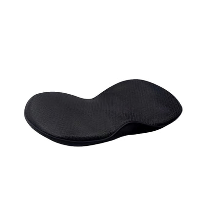 Black cushion insert on a white background