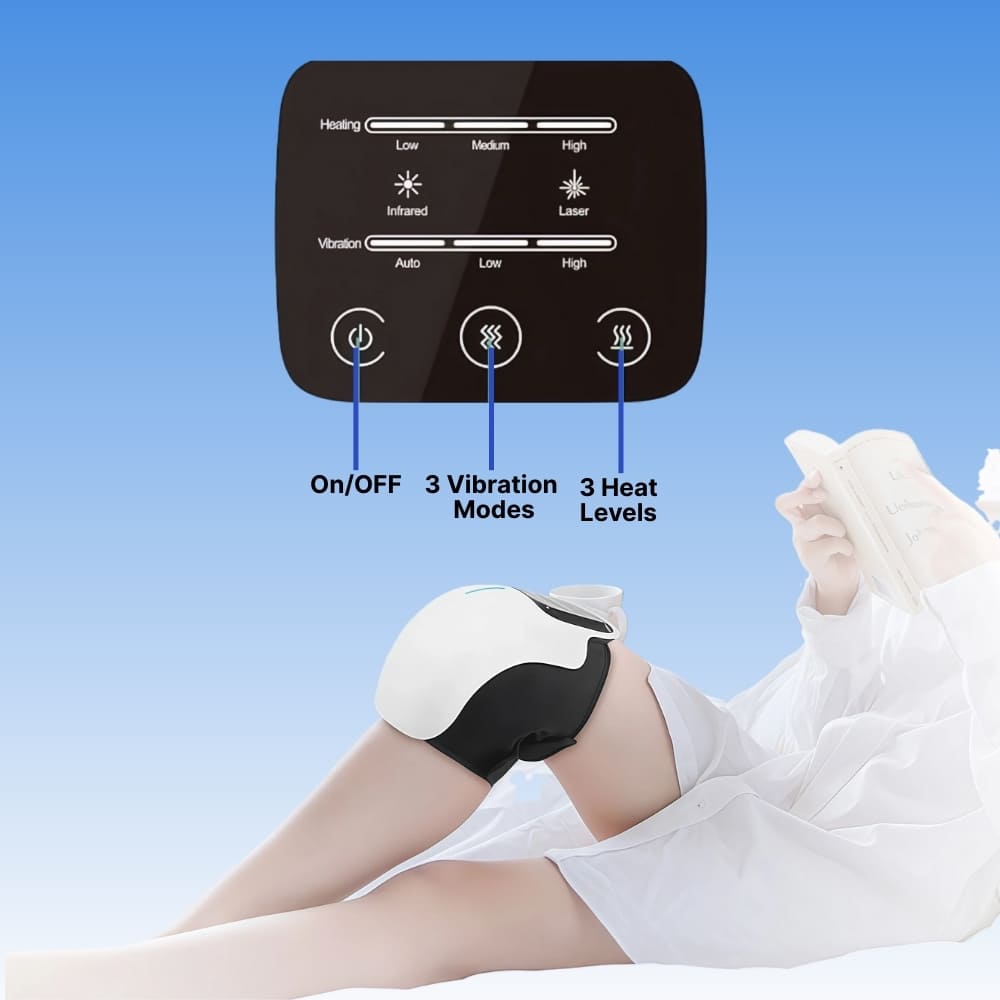 Byeache™ Cordless Heated Knee Massager with Vibration Therapy