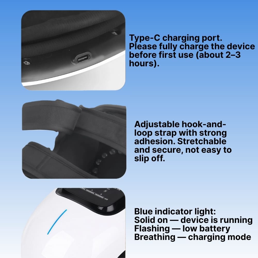 Byeache™ Cordless Heated Knee Massager with Vibration Therapy