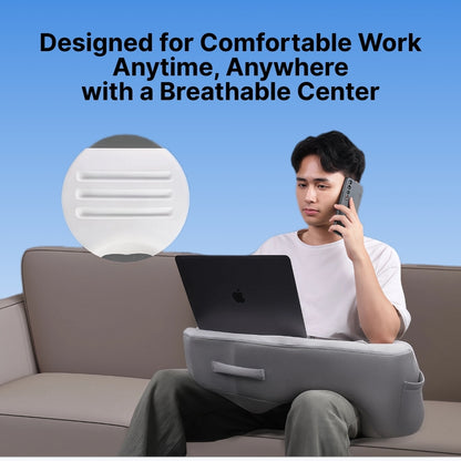 Byeache™ Ergonomic Gaming & Reading Lap Pillow with Armrests