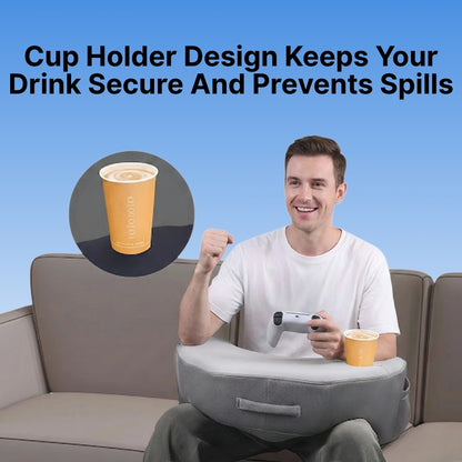 Byeache™ Ergonomic Gaming & Reading Lap Pillow with Armrests