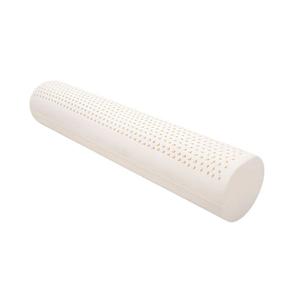 ByeAche white cylindrical natural latex neck support pillow for sleep