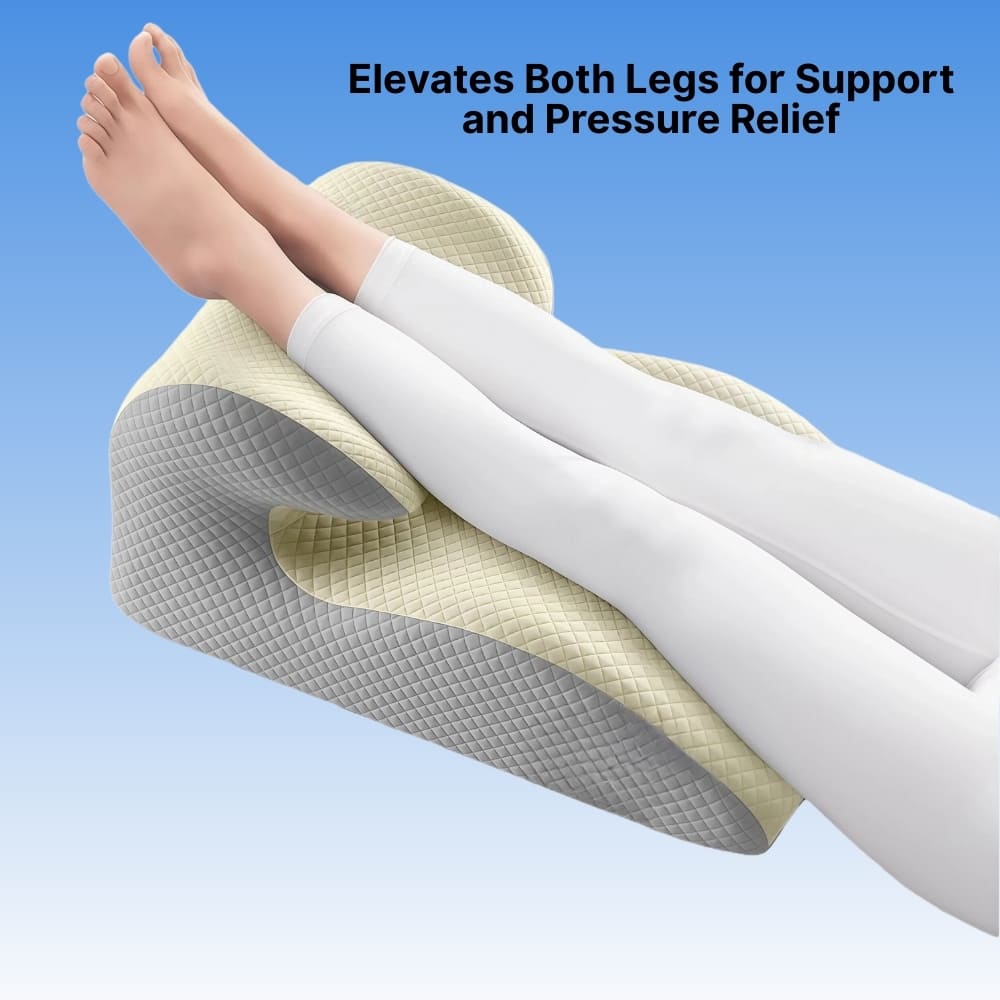 Byeache™ Ergonomic Memory Foam Wedge Pillow for Back & Leg Support