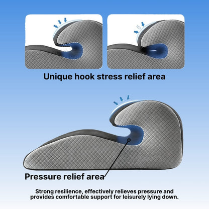 Byeache™ Ergonomic Memory Foam Wedge Pillow for Back & Leg Support