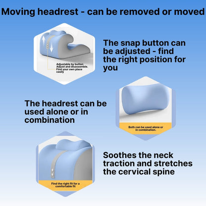 Byeache™ Ergonomic Memory Foam Wedge Pillow for Back & Leg Support