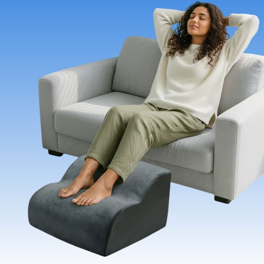 Byeache™ Ergonomic Under Desk Foot Rest with Heel Support