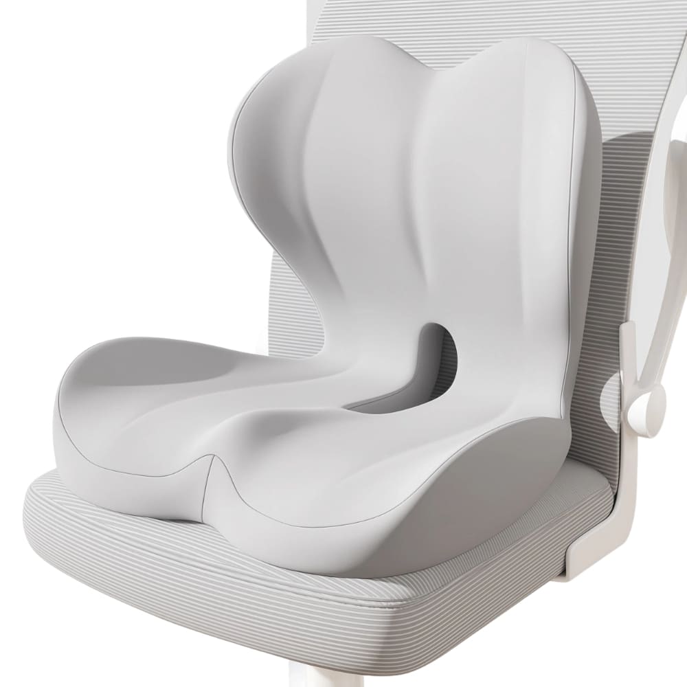 Byeache™ High-Back All-in-One Orthopedic Seat Cushion (Full Spine Support)