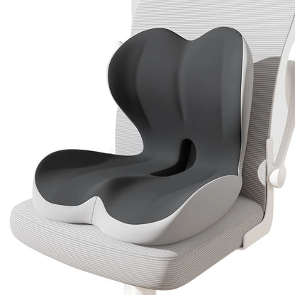 Byeache™ High-Back All-in-One Orthopedic Seat Cushion (Full Spine Support)
