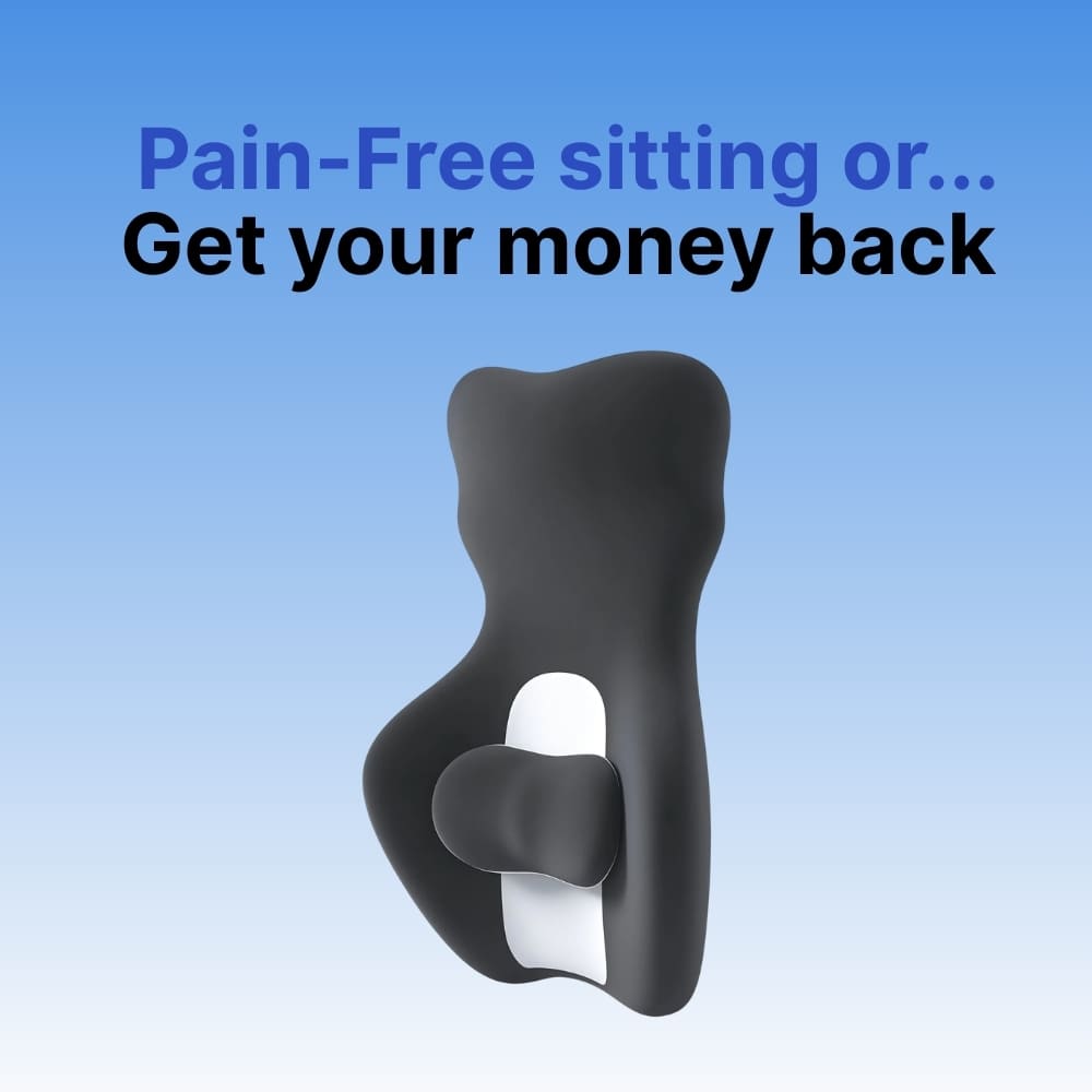 Byeache™ High-Back Lumbar Support Cushion with Adjustable Slider