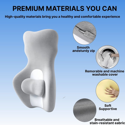 Byeache™ High-Back Lumbar Support Cushion with Adjustable Slider