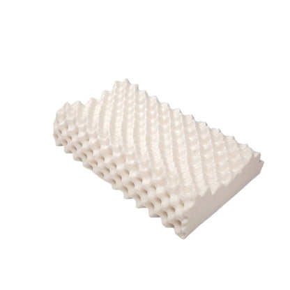 Byeache natural latex cervical pillow with spine-shaped textured design