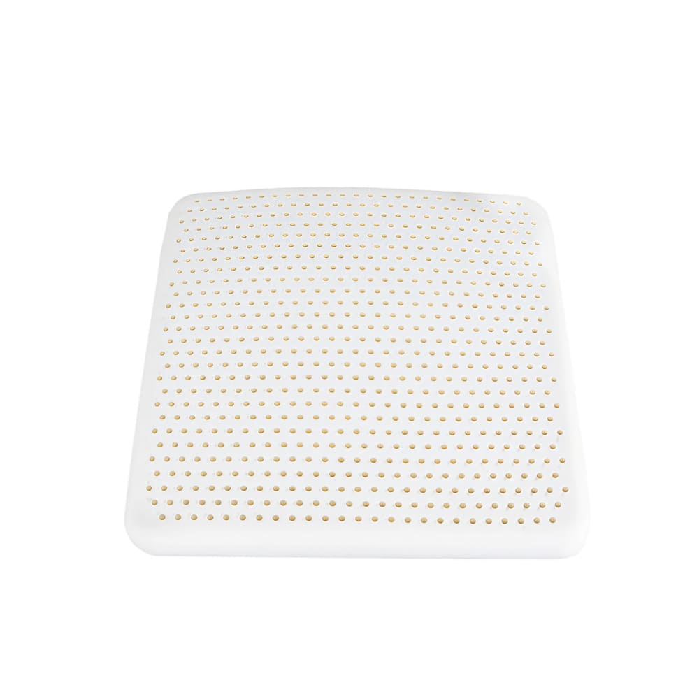 ByeAche natural latex seat cushion, rectangular with small perforations