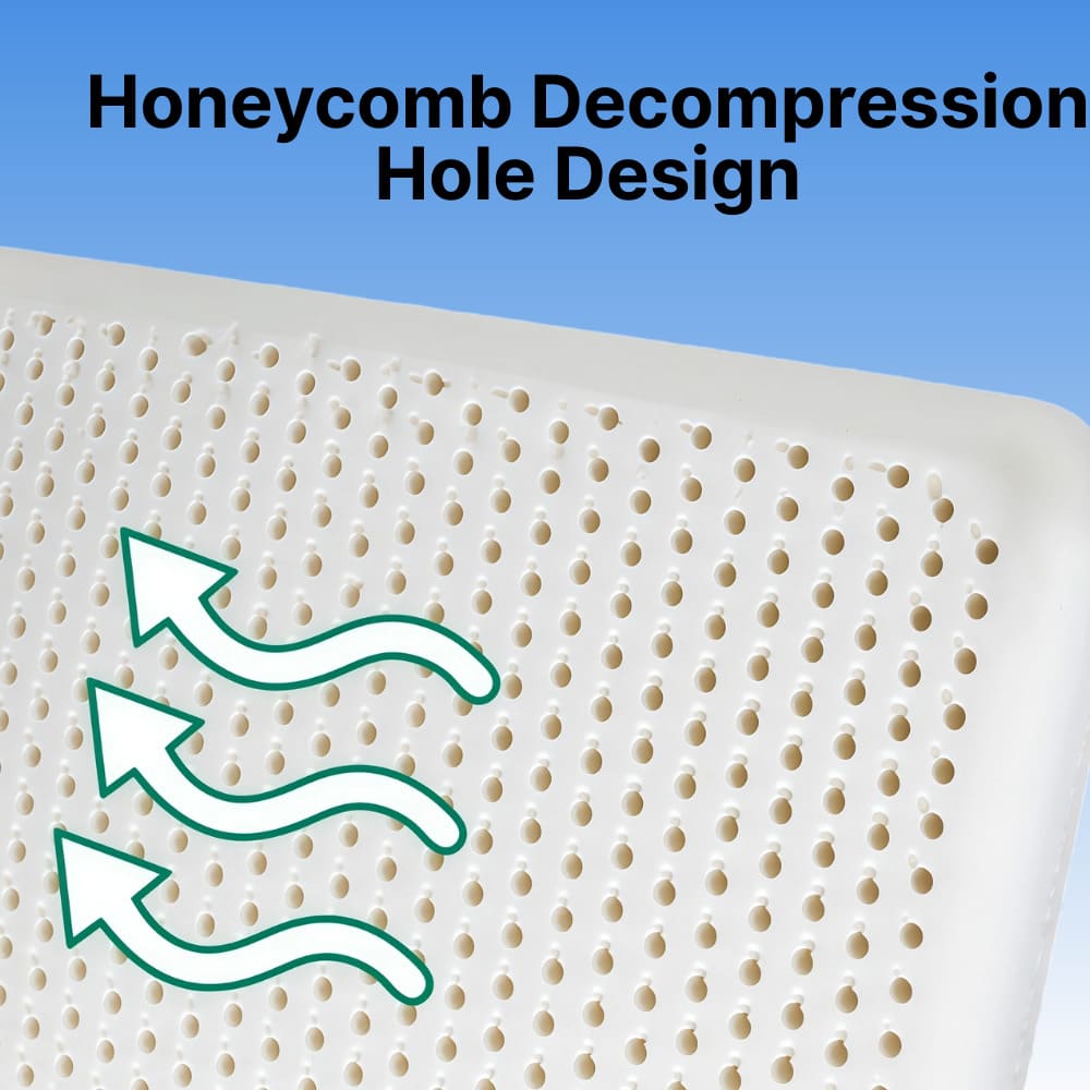 ByeAche natural latex seat cushion honeycomb decompression design