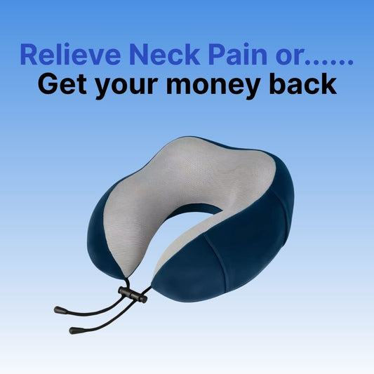 Byeache™ Memory Foam Travel Pillow for neck pain