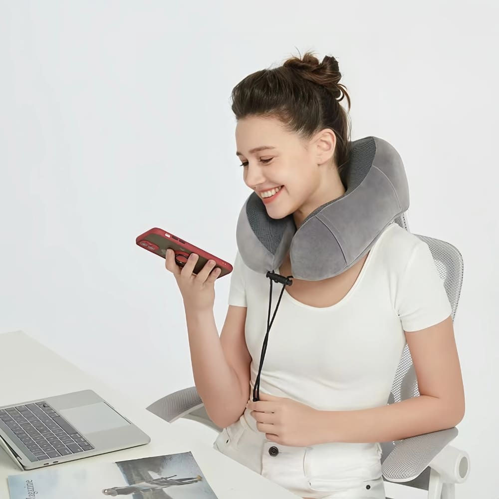 Byeache™ Memory Foam Travel Pillow for neck pain