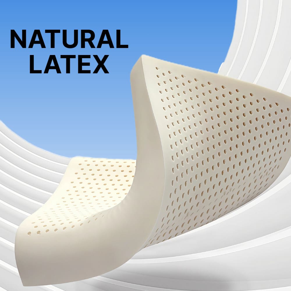 Byeache natural latex cervical pillow with perforated surface