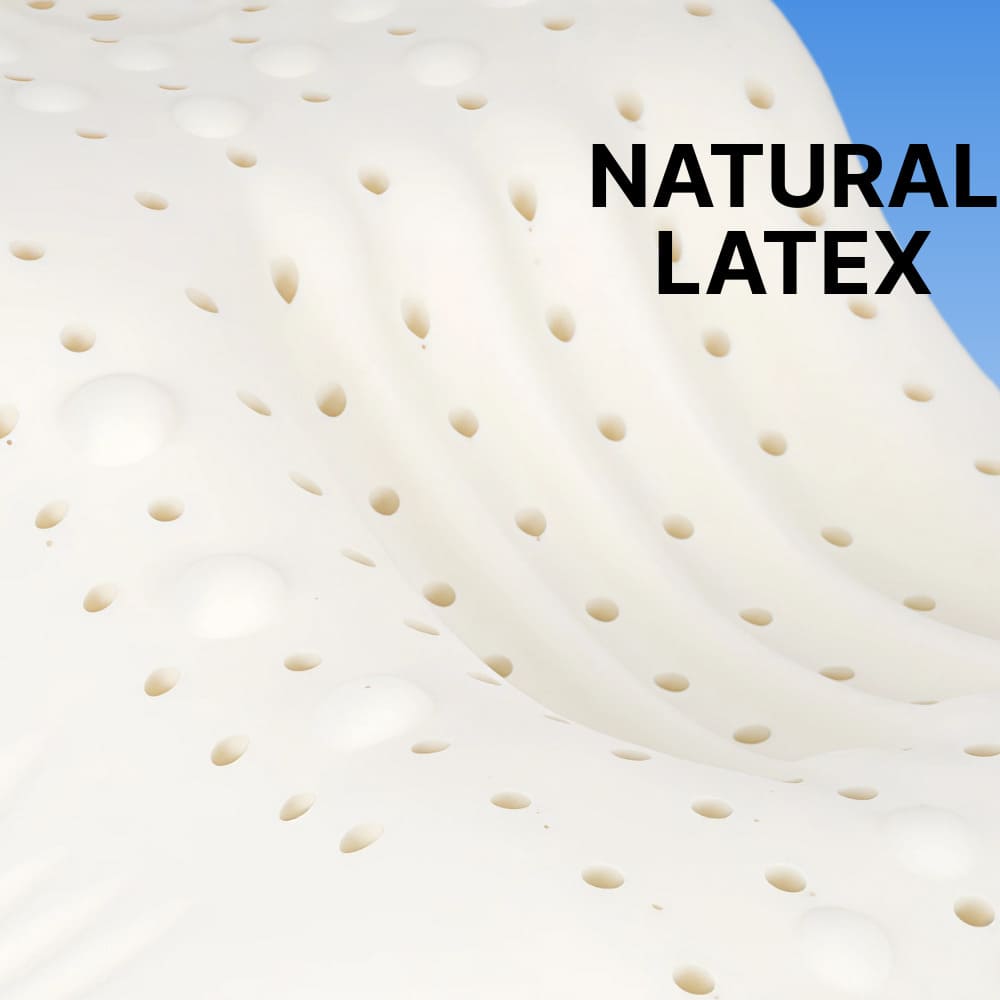 ByeAche™ Shaped Natural Latex Neck Support Pillow for Adult Sleep