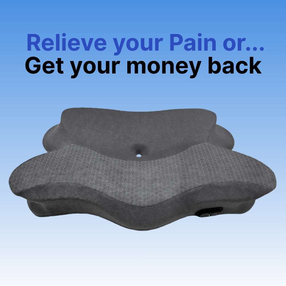 Byeache™ Smart Sleep Memory Foam Massage Pillow with Soothing Heat
