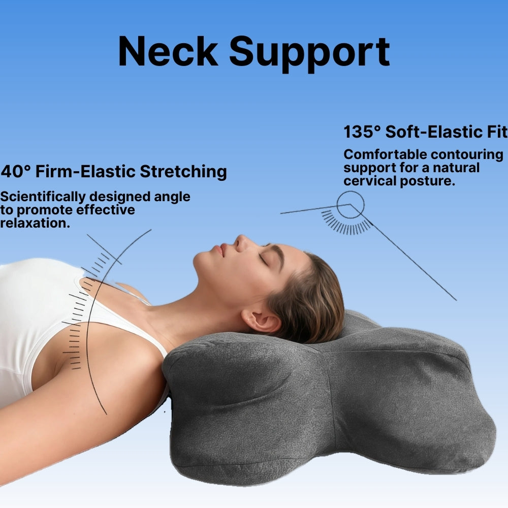 Byeache™ Smart Sleep Memory Foam Massage Pillow with Soothing Heat
