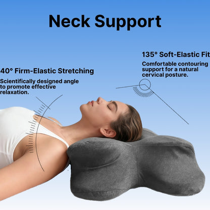Byeache™ Smart Sleep Memory Foam Massage Pillow with Soothing Heat