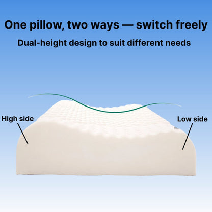 ByeAche™ Textured Natural Latex Pillow with Comfort-Enhancing Raised Dots