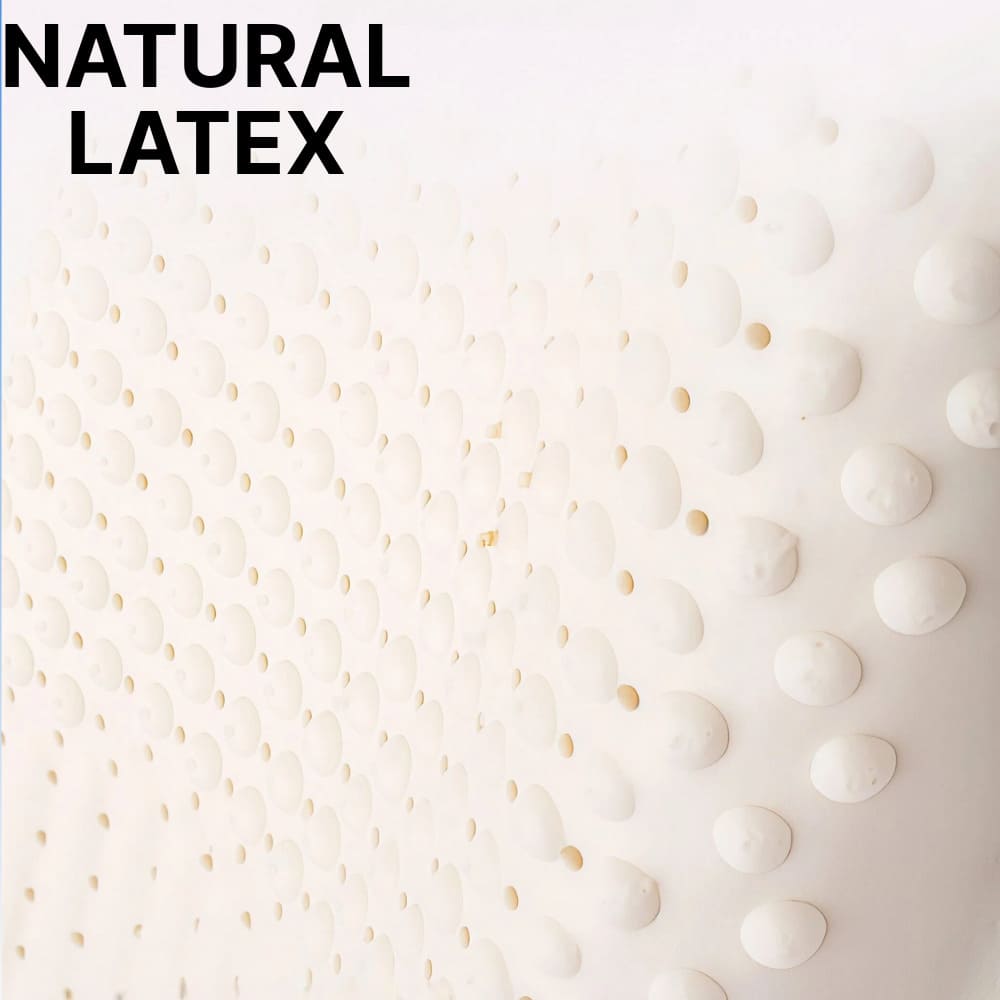 Byeache textured natural latex pillow with comfort dots