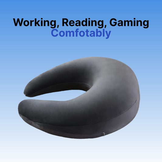 Byeache™ U-Shaped Crochet & Gaming Lap Pillow (Ergonomic Arm Rest)